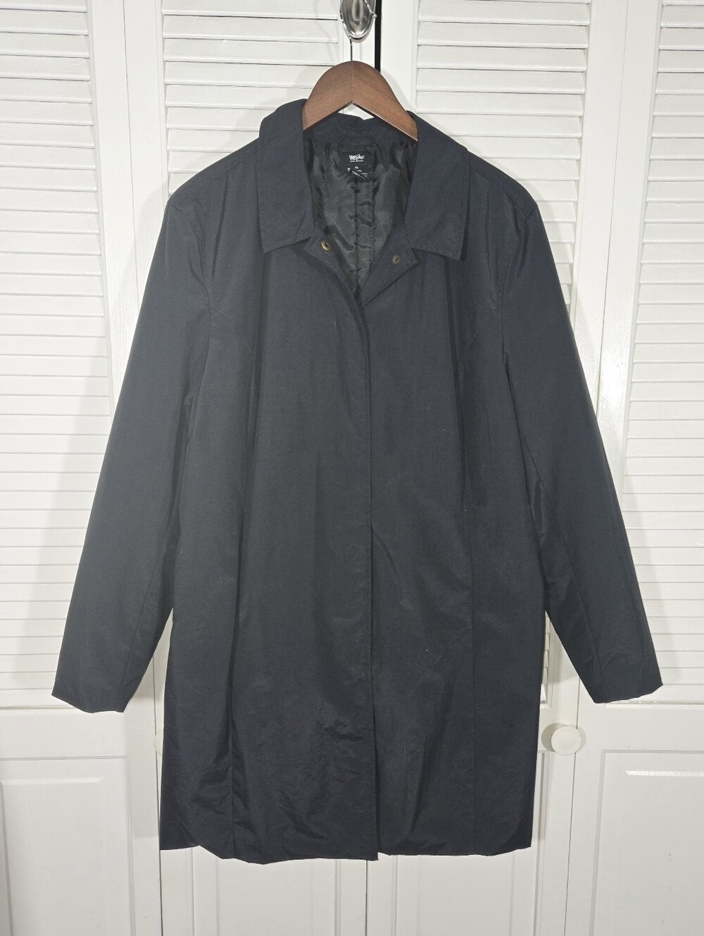 Mossimo Black Lightweight Utility Car Coat Raincoat Sz XL